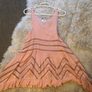 Voile and Lace Trapeze Slip